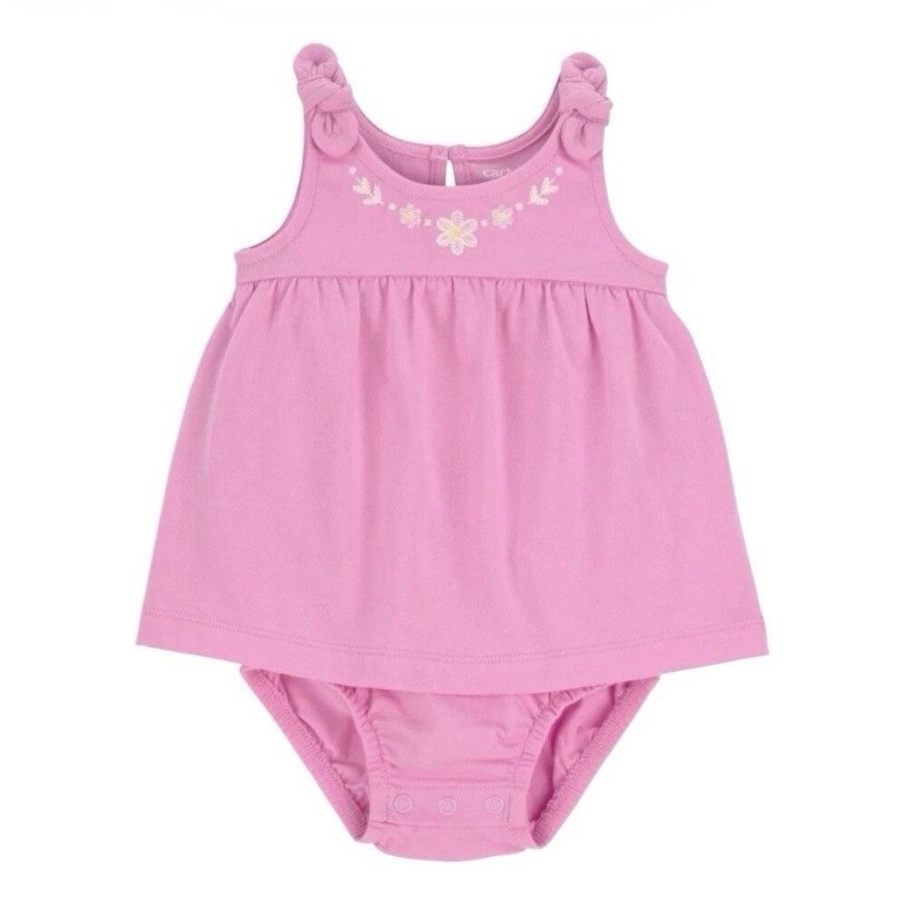 Carter's Child of Mine Baby Girl Dress Pink Floral
